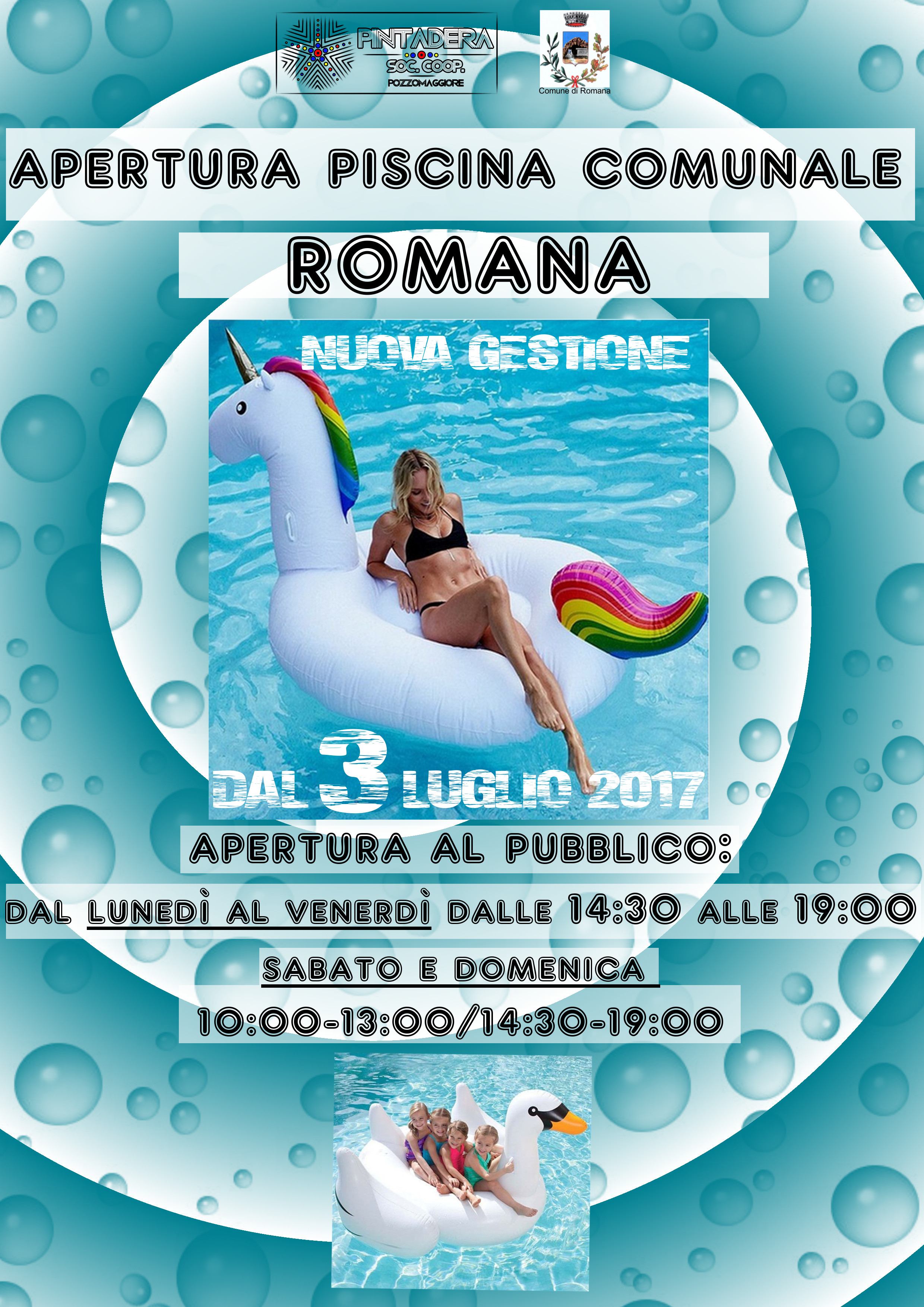 ATTIVITA' DI LUDOTECA ESTIVA PRESSO LA PISCINA COMUNALE