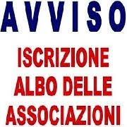AVVISO PUBBLICO ISCRIZIONE ALBO DELLE ASSOCIAZIONI 2019