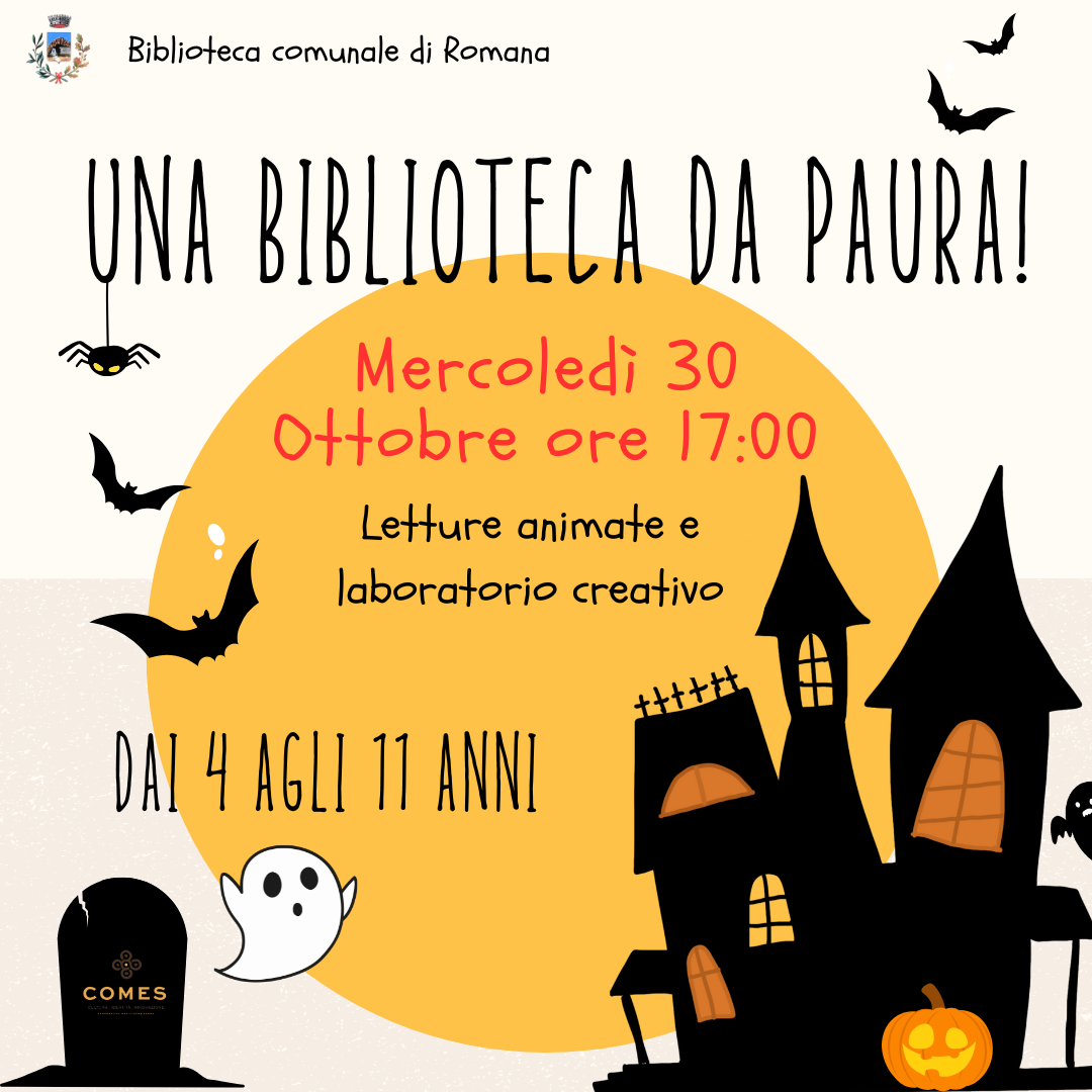 HALLOWEEN ROMANA PRESSO BIBLIOTECA COMUNALE